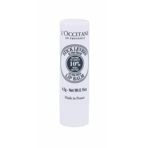 Balzám na rty L'Occitane Shea Butter Lip Balm Stick 4,5 g