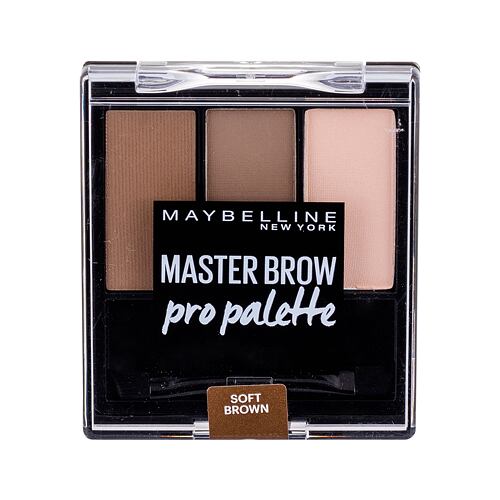 Set a paletka na obočí Maybelline Master Brow Pro Palette 6 g Soft Brown