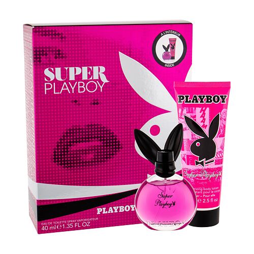 Toaletní voda Playboy Super Playboy For Her 40 ml poškozená krabička Kazeta