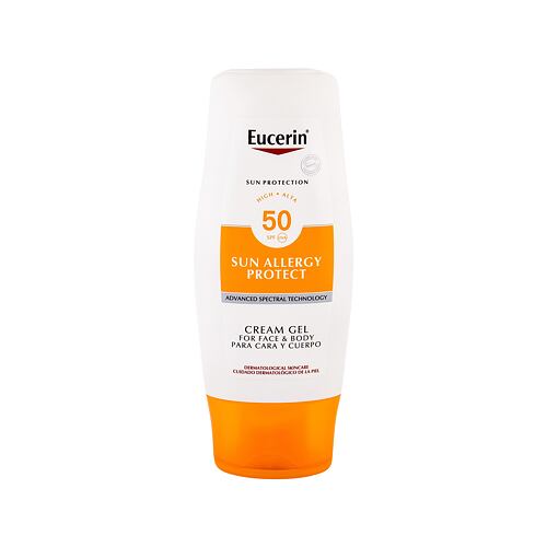 Opalovací přípravek na tělo Eucerin Sun Allergy Protect Sun Cream Gel SPF50 150 ml poškozená krabička