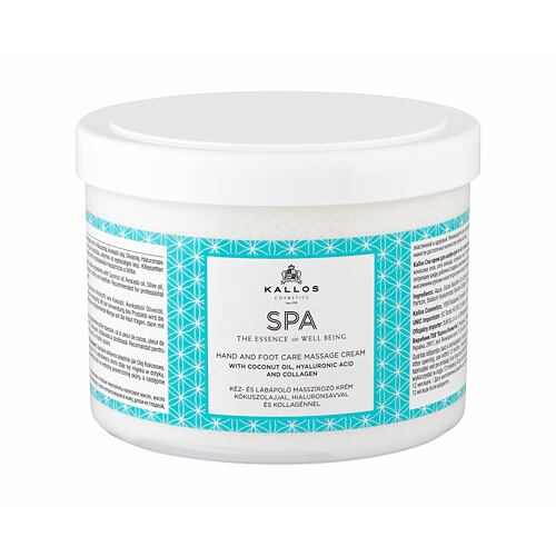 Tělový krém Kallos Cosmetics SPA Hand And Foot Massage Cream 500 ml
