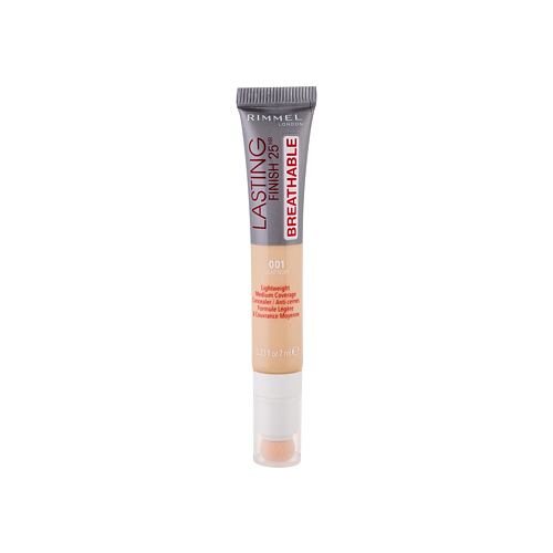 Korektor Rimmel London Lasting Finish Breathable 25HR 7 ml 001 Light Ivory
