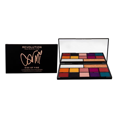 Oční stín Makeup Revolution London X Carmi Eyeshadow & Highlighter 27 g Kiss Of Fire