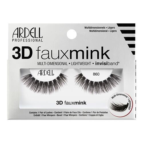 Umělé řasy Ardell 3D Faux Mink 860 1 ks Black