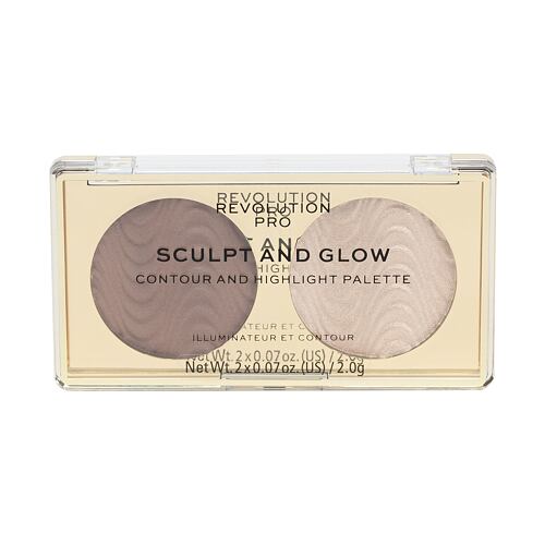 Konturovací paletka Revolution Pro Sculpt And Glow 4 g Savanna Nights