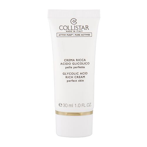 Denní pleťový krém Collistar Pure Actives (Attivi Puri) Glycolic Acid Rich Cream 30 ml poškozená krabička