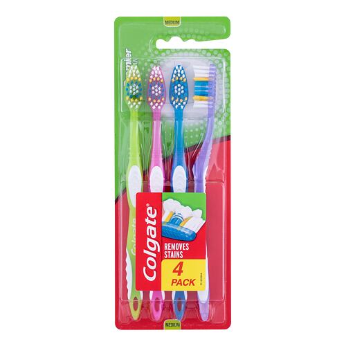 Klasický zubní kartáček Colgate Premier Clean Medium 4 ks poškozený obal