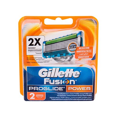 Náhradní břit Gillette Fusion5 Proglide Power 2 ks poškozený obal