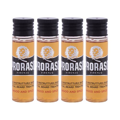 Olej na vousy PRORASO Wood & Spice  Hot Oil Beard Treatment 68 ml poškozená krabička