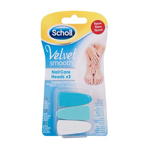 Pedikúra Scholl Velvet Smooth™ Nail Care Heads 3 ks