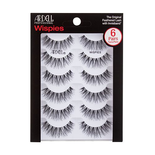 Umělé řasy Ardell Wispies The Original Feathered Lash 6 ks Black poškozená krabička