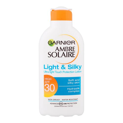 Opalovací přípravek na tělo Garnier Ambre Solaire Light & Silky SPF30 200 ml