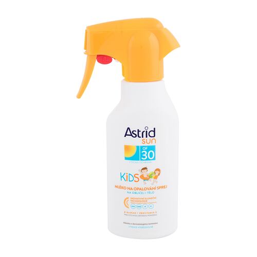 Opalovací přípravek na tělo Astrid Sun Kids Face and Body Spray SPF30 200 ml