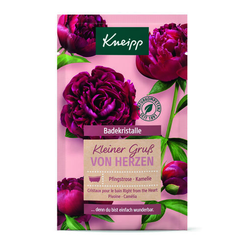 Koupelová sůl Kneipp Mineral Bath Salt Right From The Heart Peony & Camellia 60 g