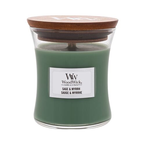 Vonná svíčka WoodWick Sage & Myrrh 85 g