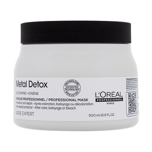 Maska na vlasy L'Oréal Professionnel Metal Detox Professional Mask 500 ml
