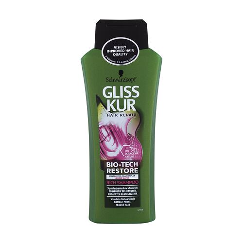 Šampon Schwarzkopf Gliss Bio-Tech Restore 400 ml poškozený flakon
