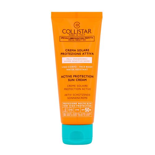 Opalovací přípravek na tělo Collistar Special Perfect Tan Active Protection Sun Cream SPF50+ 100 ml