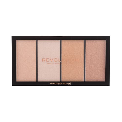 Rozjasňovač Makeup Revolution London Re-loaded Palette 20 g Lustre Lights Warm poškozený obal