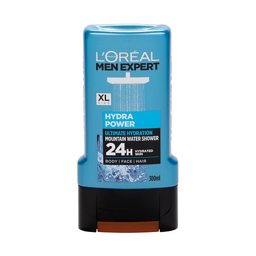 Sprchový gel L'Oréal Paris Men Expert Hydra Power 24 H 300 ml poškozený flakon