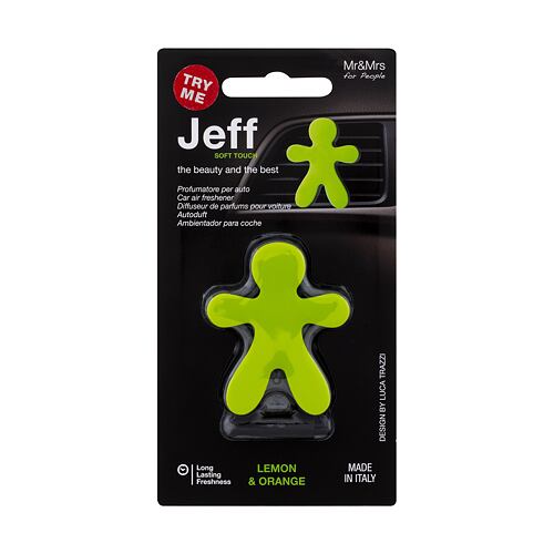 Vůně do auta Mr&Mrs Fragrance Jeff  Soft Touch Lemon & Orange 1 ks