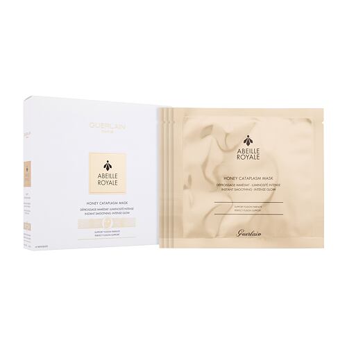 Pleťová maska Guerlain Abeille Royale Honey Cataplasm Mask 4 ks poškozená krabička