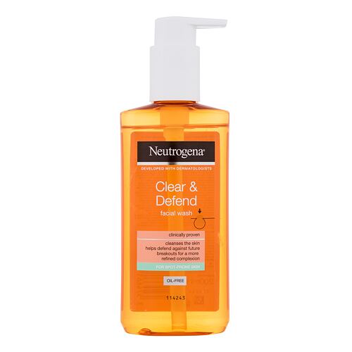Čisticí gel Neutrogena Clear & Defend 2% Salicylic Acid Facial Wash 200 ml