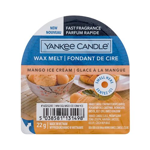 Vonný vosk Yankee Candle Mango Ice Cream 22 g
