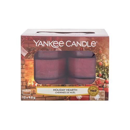 Vonná svíčka Yankee Candle Holiday Hearth 117,6 g poškozená krabička