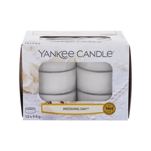 Vonná svíčka Yankee Candle Wedding Day 117,6 g poškozená krabička