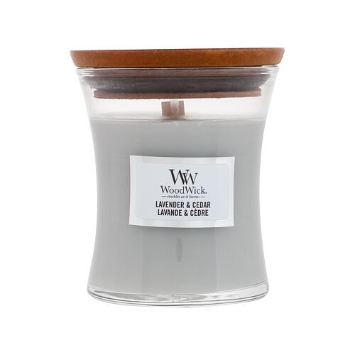 Vonná svíčka WoodWick Lavender & Cedar 85 g