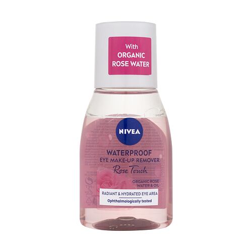 Odličovač očí Nivea Rose Touch Waterproof Eye Make-Up Remover 100 ml