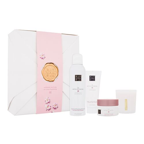Sprchová pěna Rituals The Ritual Of Sakura 4 Renewing Bestsellers 200 ml poškozená krabička Kazeta