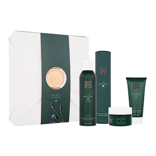 Sprchová pěna Rituals The Ritual Of Jing 4 Calming Bestsellers 200 ml poškozená krabička Kazeta