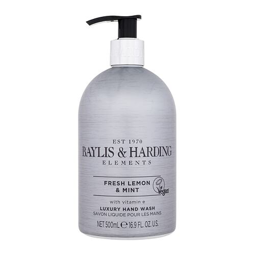 Tekuté mýdlo Baylis & Harding Elements Fresh Lemon & Mint 500 ml poškozený obal
