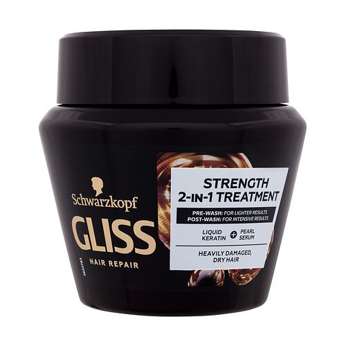 Maska na vlasy Schwarzkopf Gliss Ultimate Repair Strength 2-In-1 Treatment 300 ml