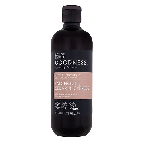 Sprchový gel Baylis & Harding Goodness Men Patchouli, Cedar & Cypress Shower Gel 500 ml