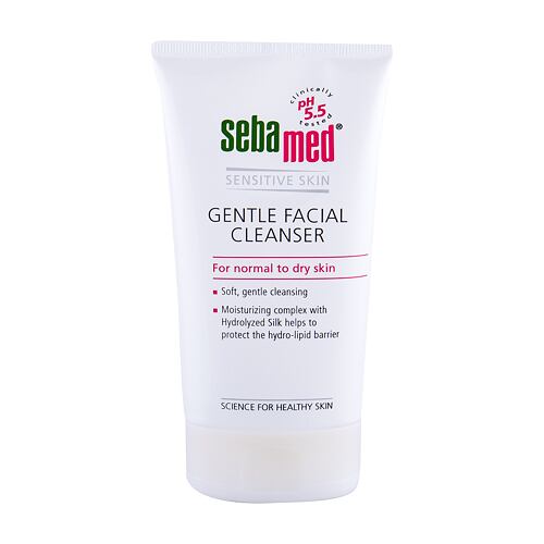 Čisticí gel SebaMed Sensitive Skin Gentle Facial Cleanser Normal Skin 150 ml poškozená krabička