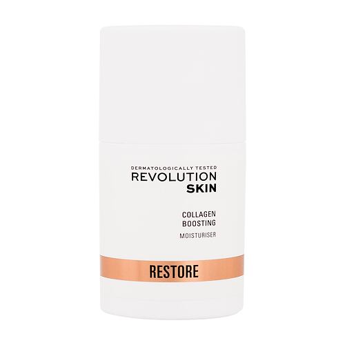 Denní pleťový krém Revolution Skincare Restore Collagen Boosting Moisturiser 50 ml poškozená krabička