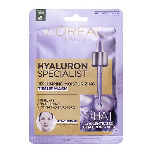 Pleťová maska L'Oréal Paris Hyaluron Specialist Replumping Moisturizing 1 ks