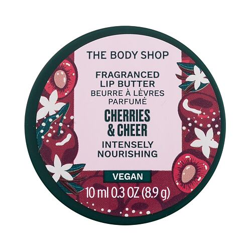 Balzám na rty The Body Shop Cherries & Cheer Fragranced Lip Butter 10 ml