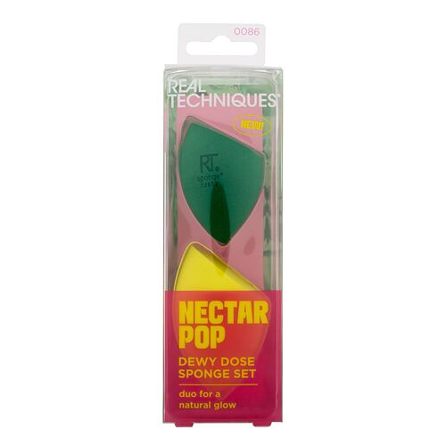 Aplikátor Real Techniques Nectar Pop Dewy Dose Sponge Set 2 ks poškozená krabička