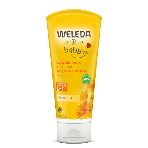 Šampon Weleda Baby Calendula Shampoo And Body Wash 200 ml