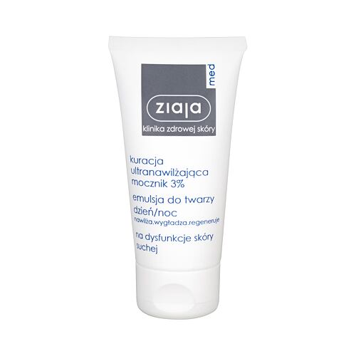 Denní pleťový krém Ziaja Med Ultra-Moisturizing With Urea Day & Night Emulsion 3% 50 ml poškozený obal