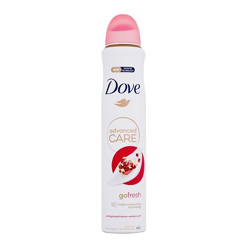 Antiperspirant Dove Advanced Care Go Fresh Pomegranate & Lemon Verbena 72h 200 ml poškozený flakon