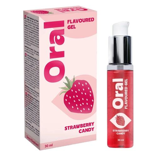 Lubrikační gel Sexy Elephant Oral Flavoured Gel Strawberry Candy 30 ml poškozená krabička