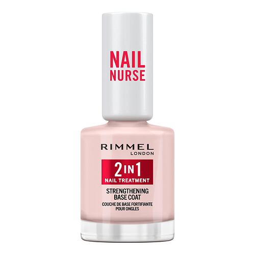 Lak na nehty Rimmel London Nail Nurse 2in1 Strenghtening Base Coat 12 ml