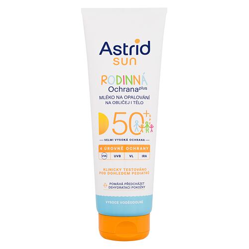 Opalovací přípravek na tělo Astrid Sun Family Milk SPF50+ 250 ml