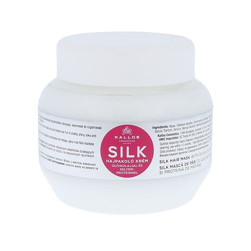 Maska na vlasy Kallos Cosmetics Silk 275 ml poškozený flakon