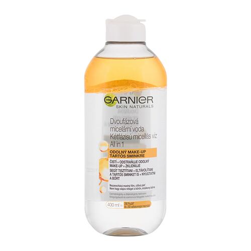 Micelární voda Garnier Skin Naturals Two-Phase Micellar Water All In One 400 ml poškozený flakon